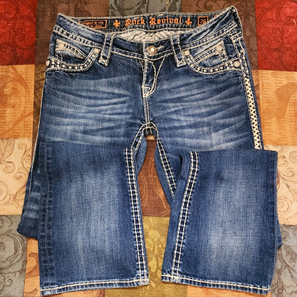 Rock Revival Blue Boot Cut Jeans
